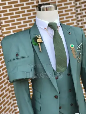 Greenish Male's Suits