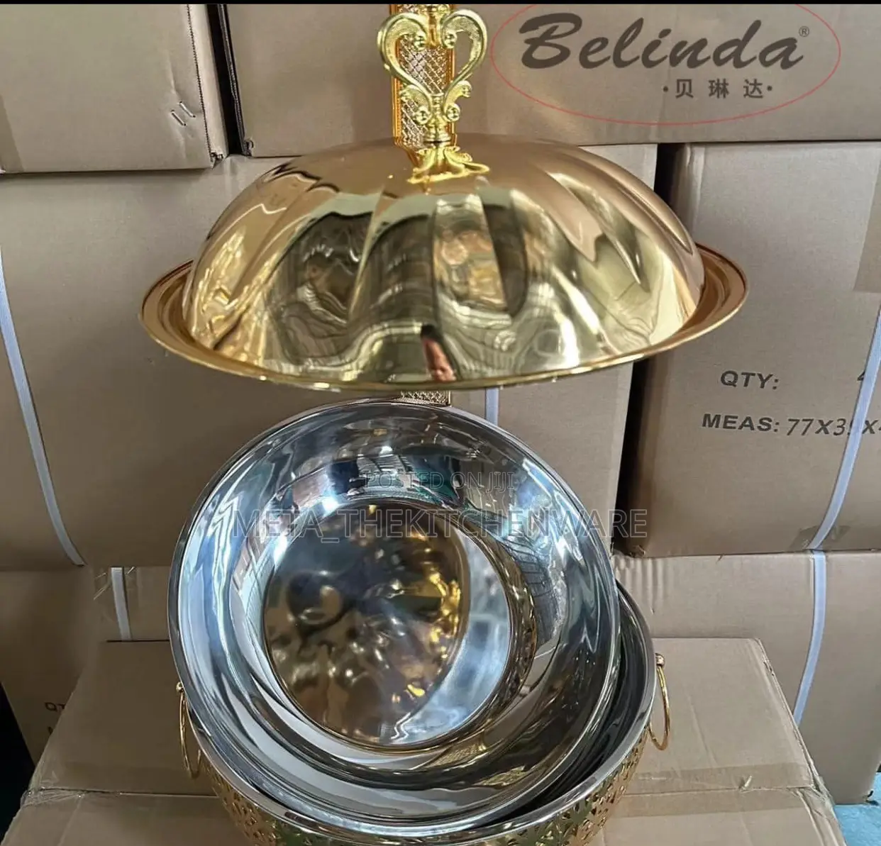 Gold Hanging Chafing Dishes 8L