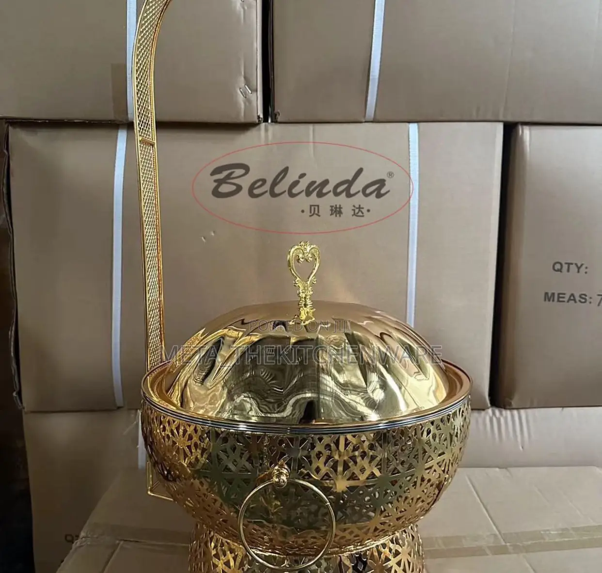 Gold Hanging Chafing Dishes 8L