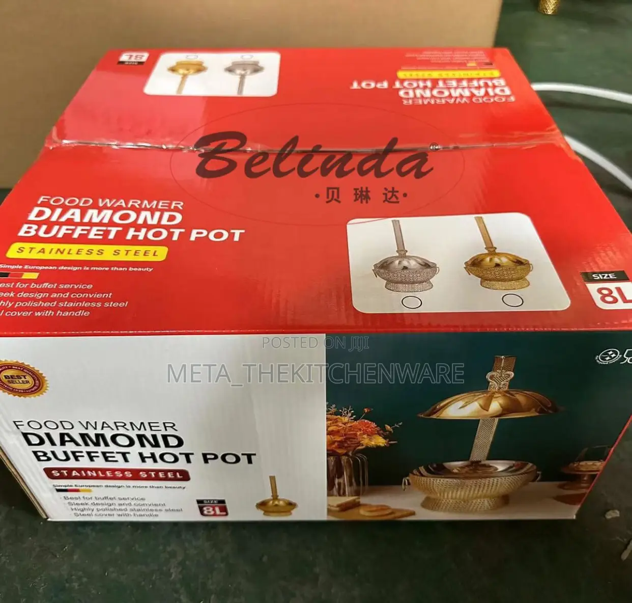 Gold Hanging Chafing Dishes 8L