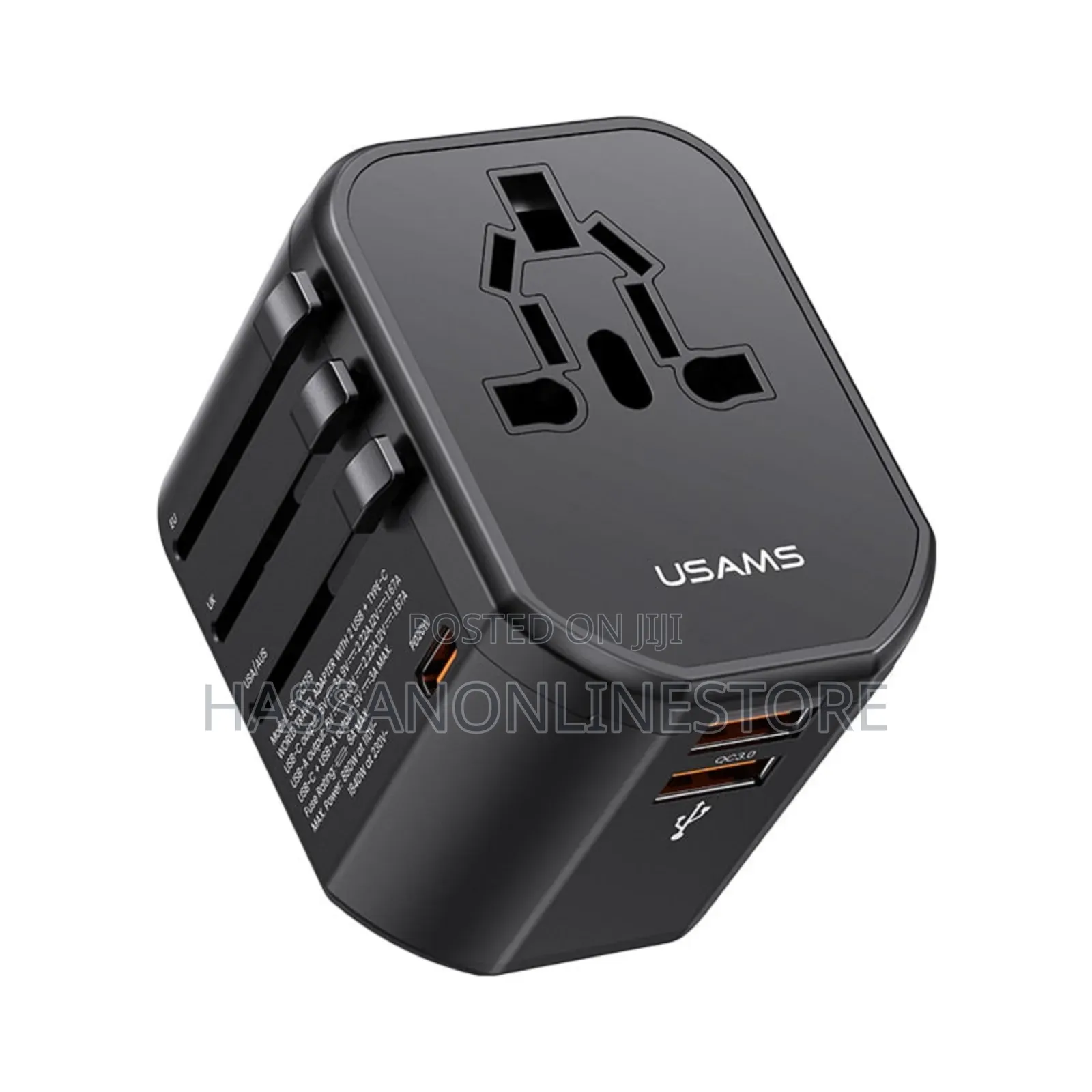 Usams CC179 Universal Travel Adapter 20w 2xusba + USBC 20wpd