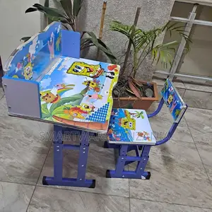 Kids Study Desk And Chair Set Height Adjustable Children Tab