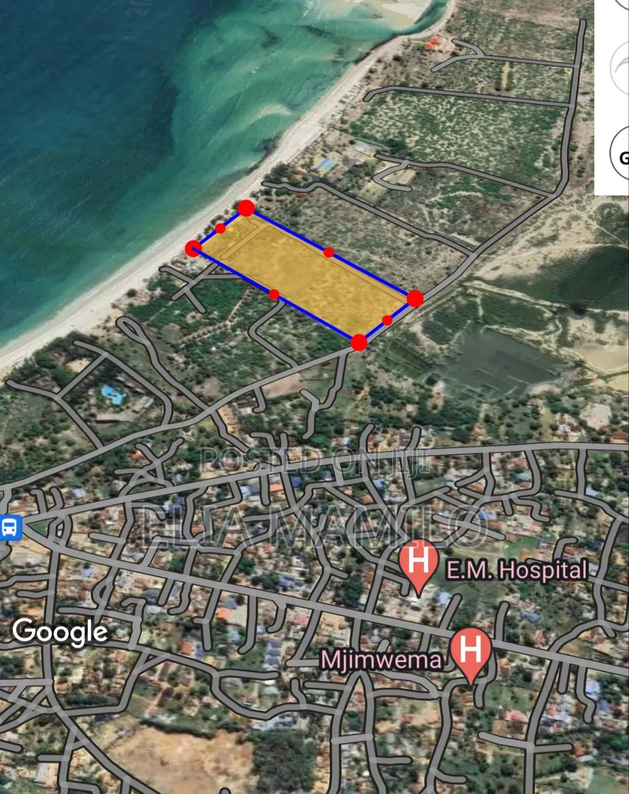 14 Acres Beach Plot and Two Houses for Sale in Dar ES Salaam