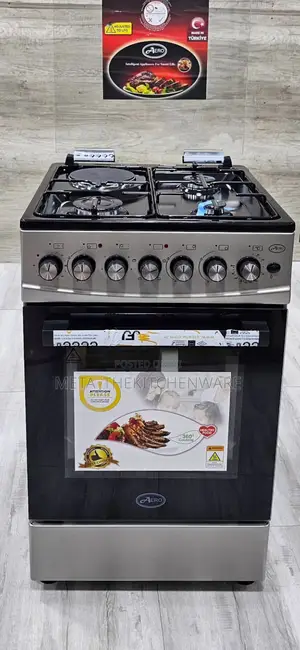 Aero Cooker 3gas + 1electric Hob + Electric Oven 50x55cm