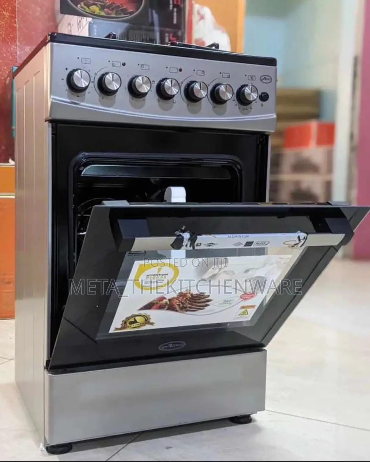 Aero Cooker 3gas + 1electric Hob + Electric Oven 50x55cm