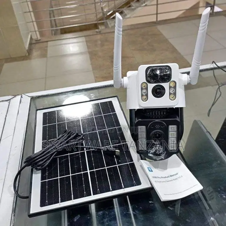 4G Sim Dual Lens Solar Panel Camera Outdoor CCTV Cameras