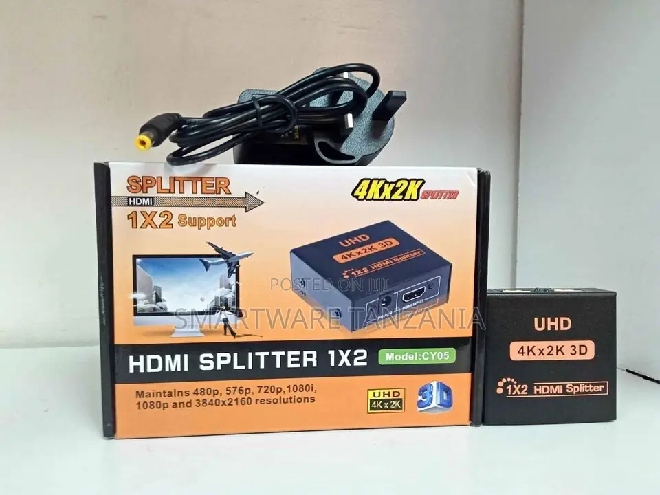 Splitter 1 Input 2 Output HDMI Splitter 2 Port Splitter