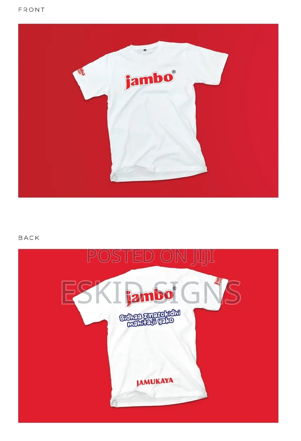 Tshirt. Mabango.Sticker