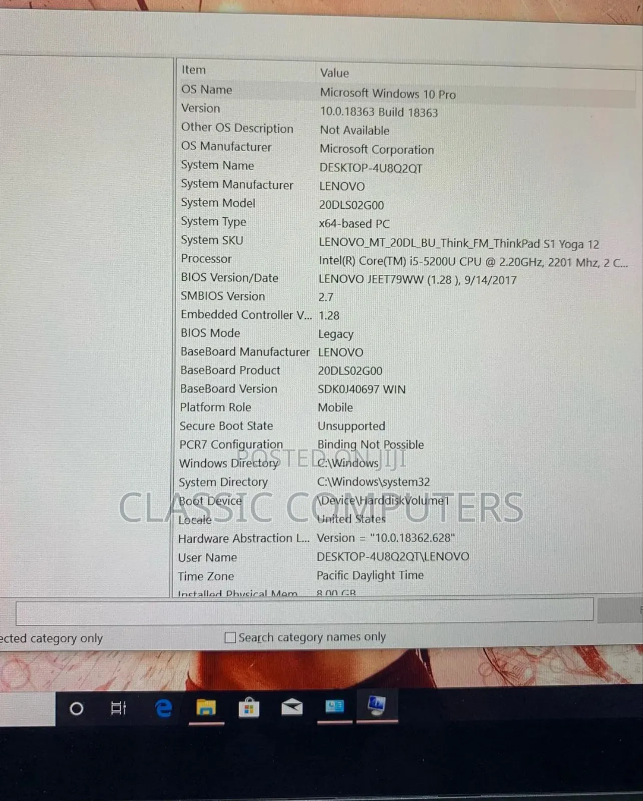 New Laptop Lenovo Thinkpad X1 Yoga 4GB Intel Core I5 HDD 500GB