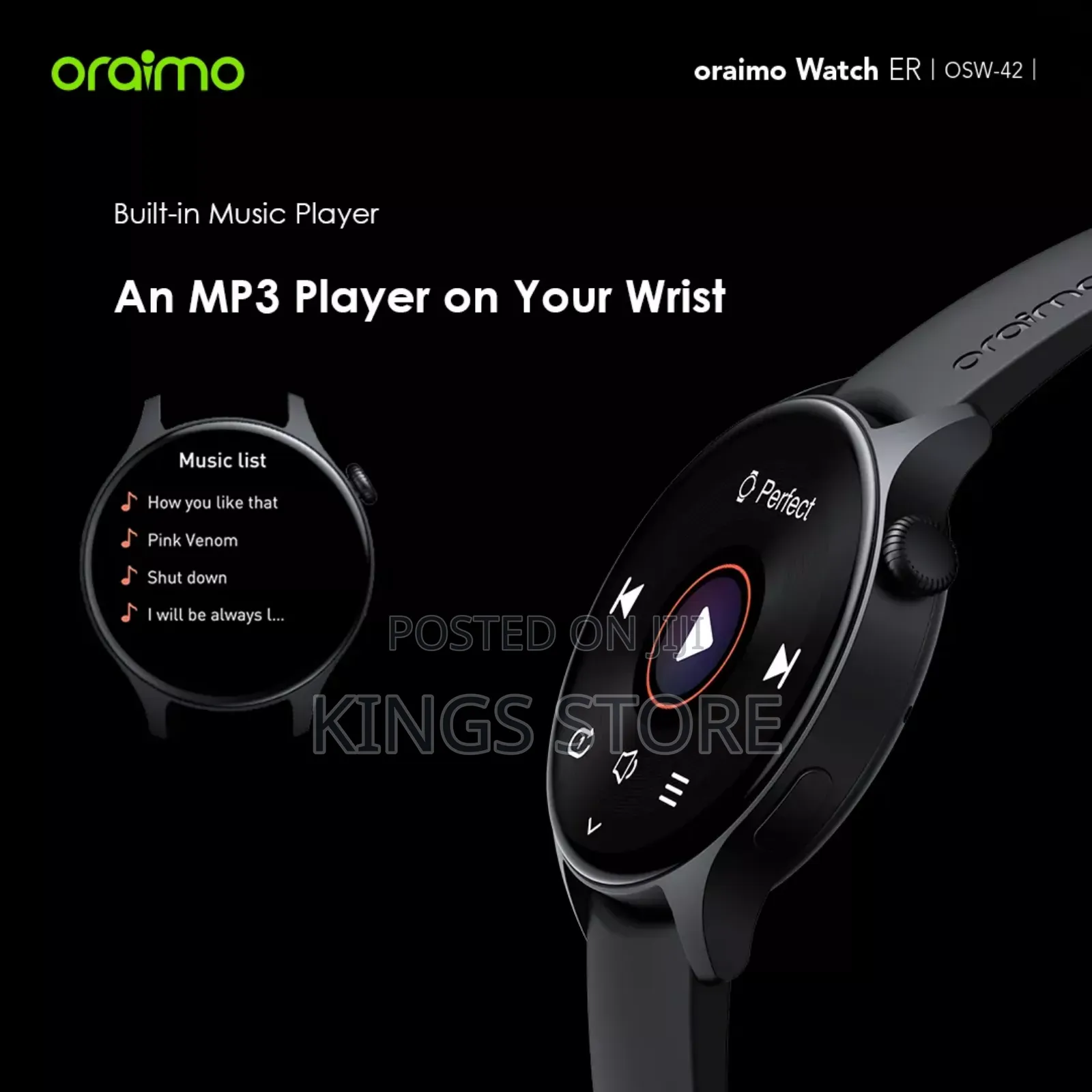 Oraimo Watch ER 1.43'' AMOLED IP68 Smart Watch