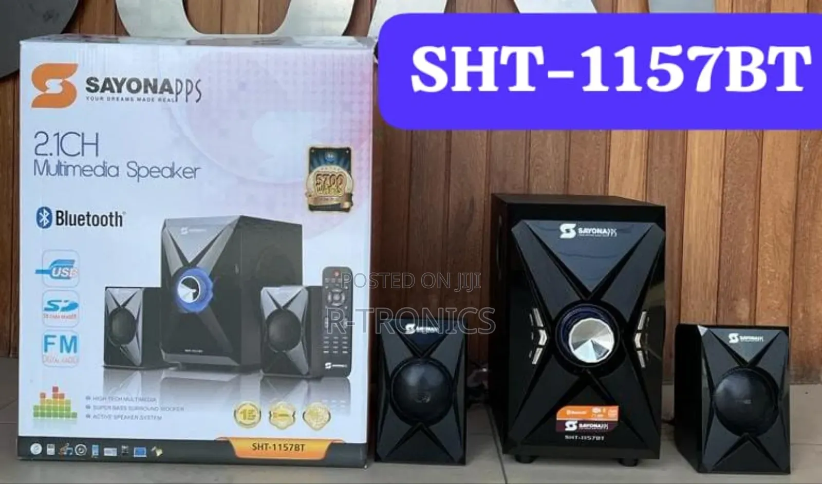 Sayona 2.1 CH Multi Media Speaker ( SHT-1157bt )