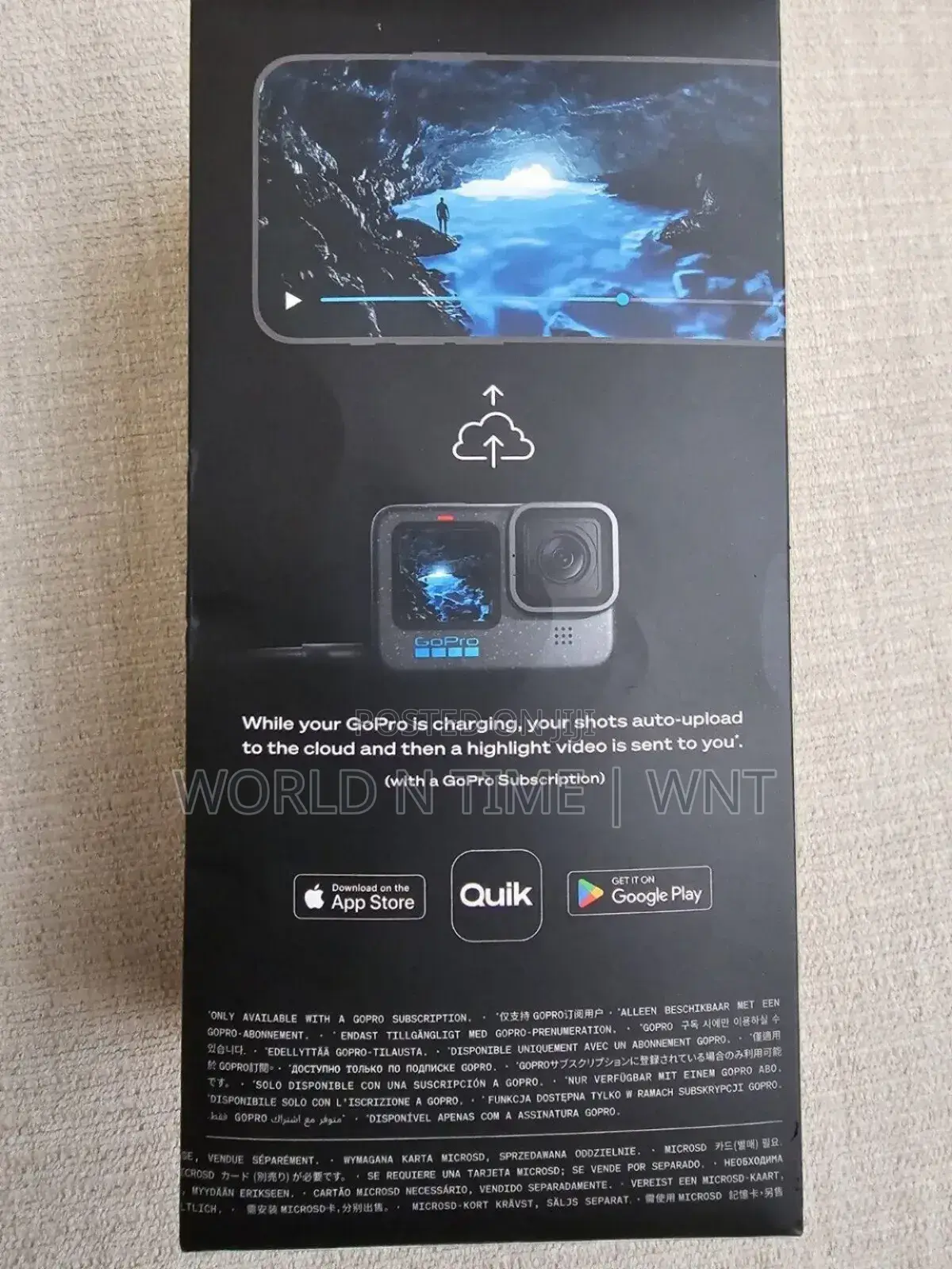 Gopro HERO12 Black Action Camera(Waterproof + Stabilization)