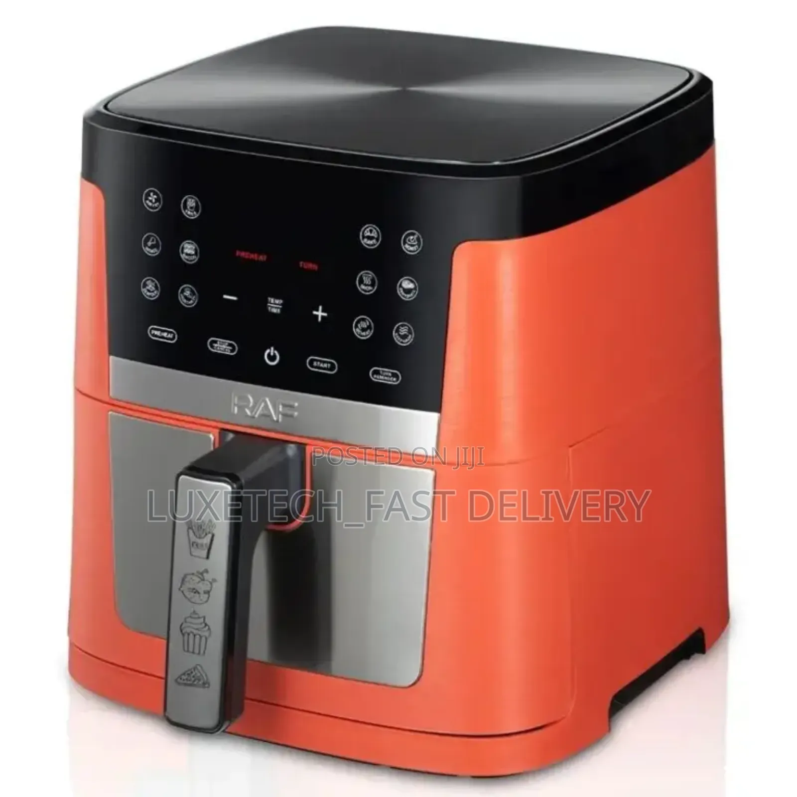 RAF Essential Air Fryer R.5352, 1800 Watt, 9 Liter Red