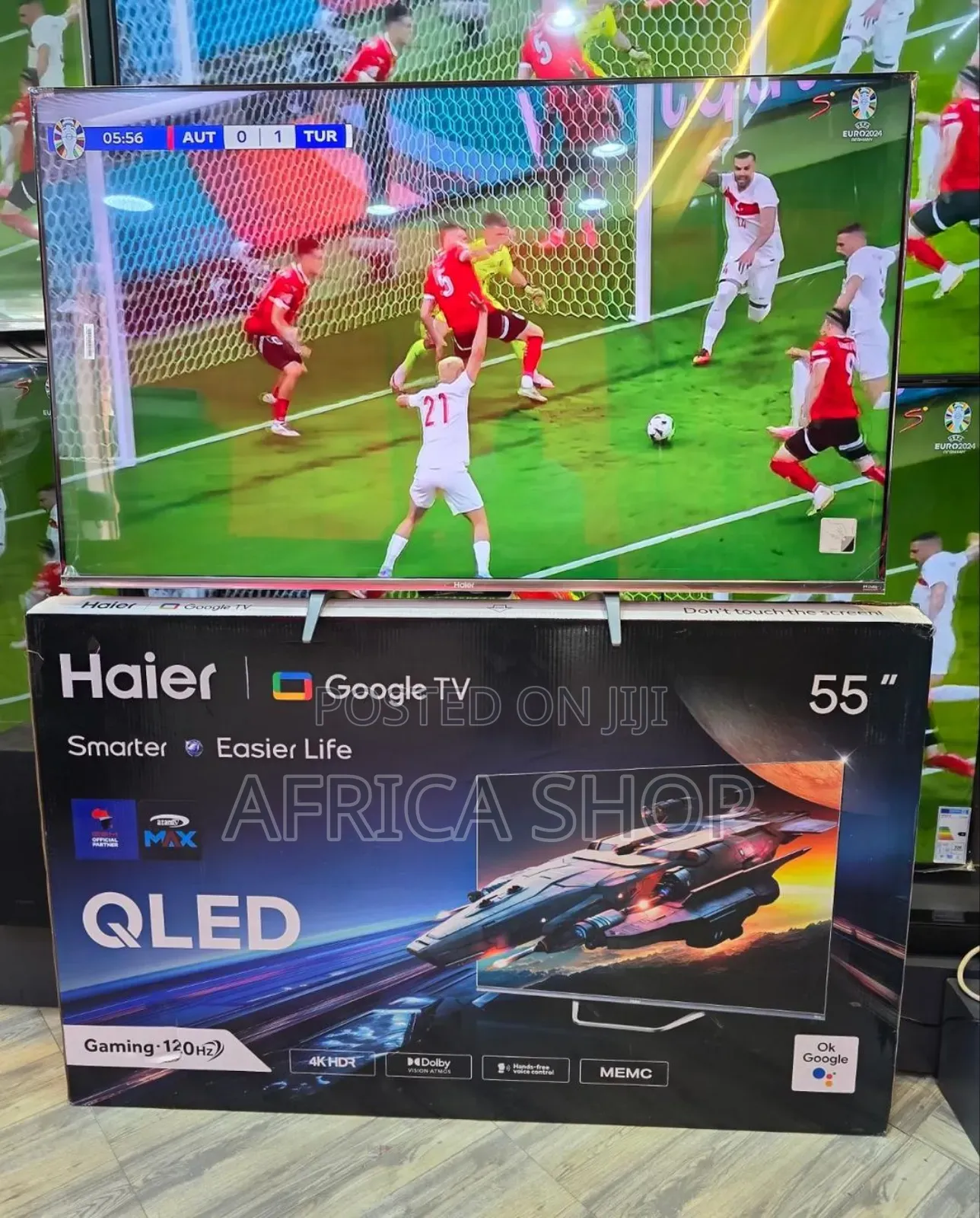 Haier Smart QLED Google Tv H55S800UX
