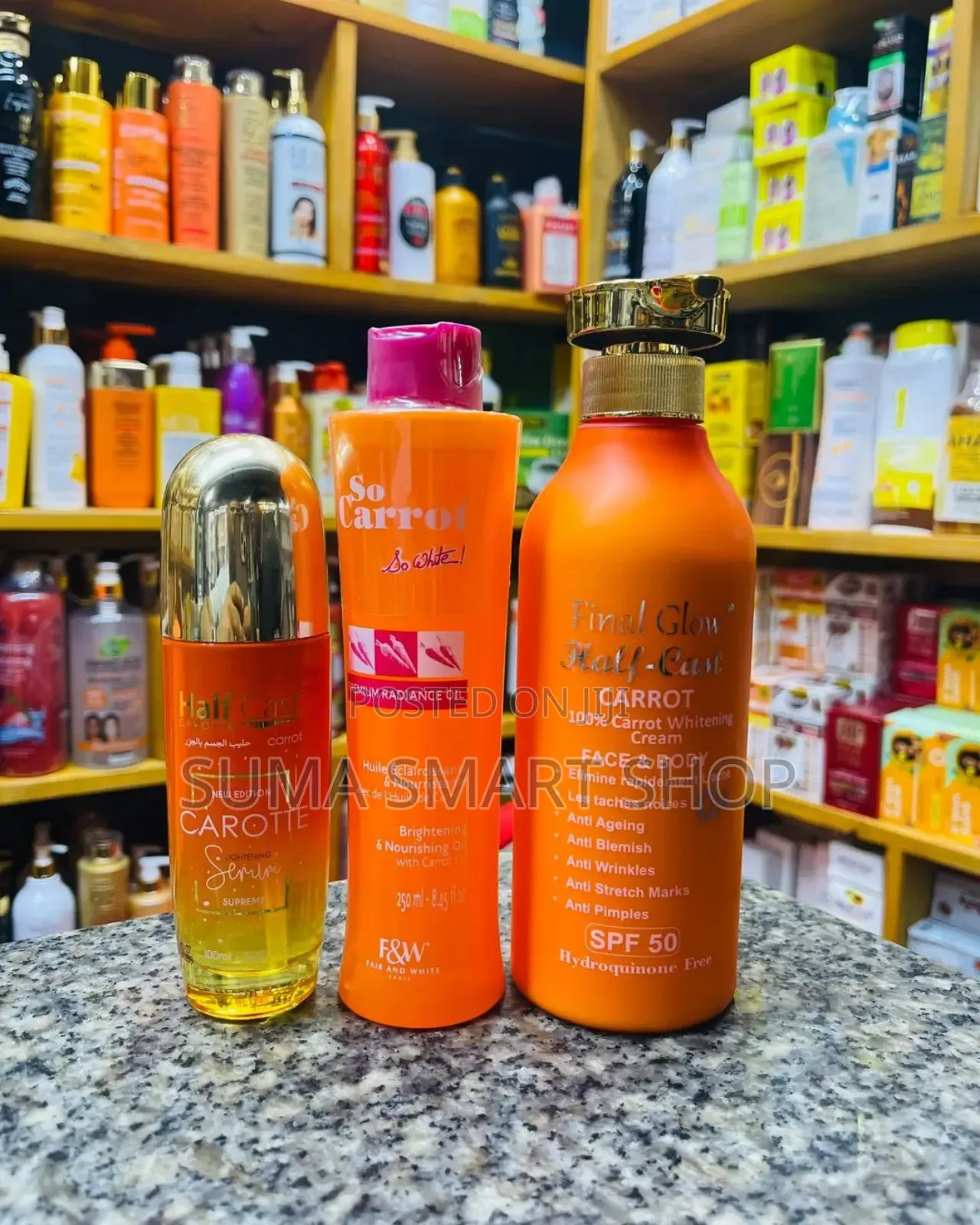 Super CARROTE Lightening Skin Set . (Ngozi Moja Mwili Mzima)