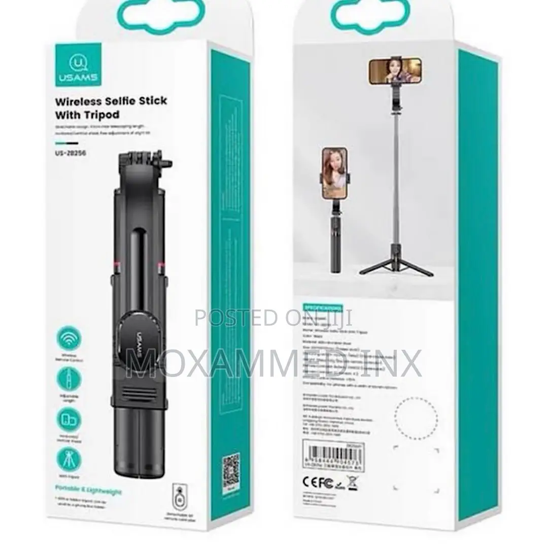 Usams ZB256 Wireless Selfie Stick With Tripod Max Stretch