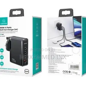 Usams CC166 Fast Charger 100w Gan 4ports USBA 60w + 3xusb