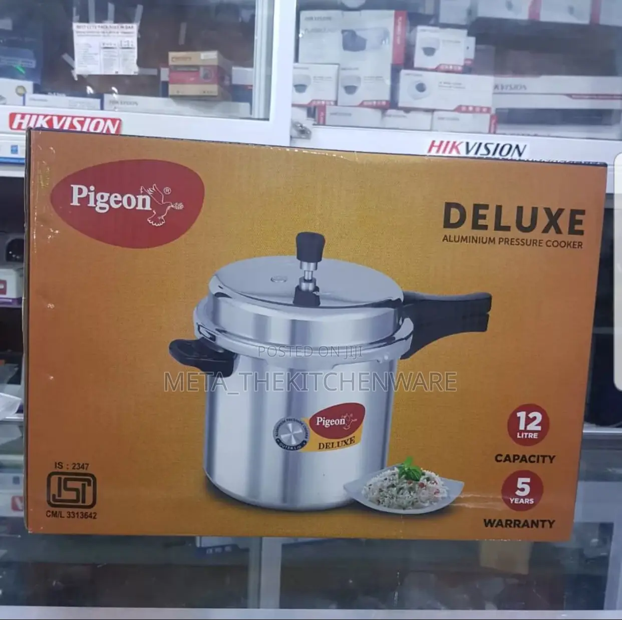 Pigeon Deluxe Pressure Cooker 12litres