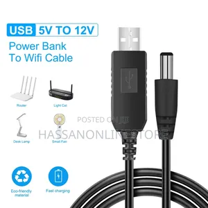 USB Power Boost Line DC 5V to 12V for Router