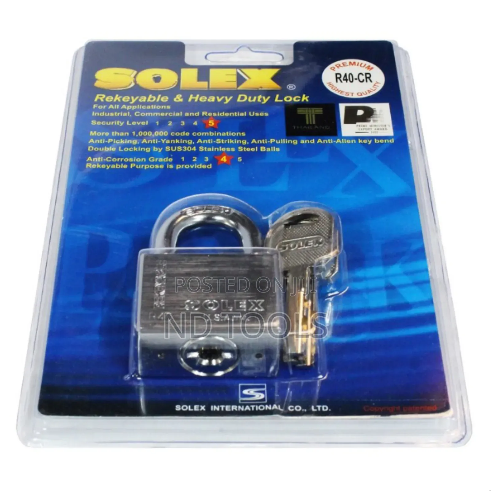 Solex Padlock CRL-40 Heavy Duty