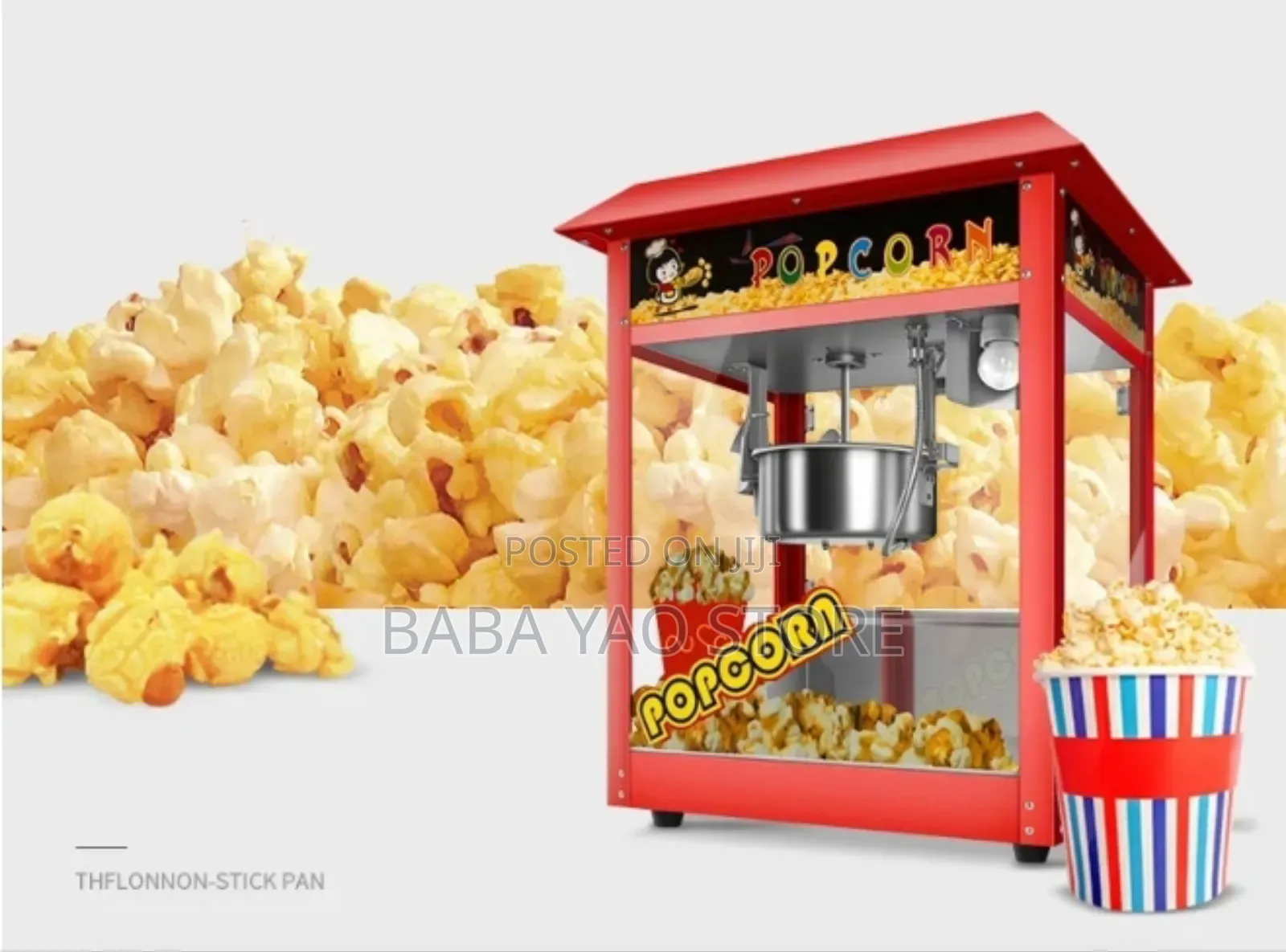 Automatic Corn Puffing Maker/Popcorn Maker/Built Lighting.