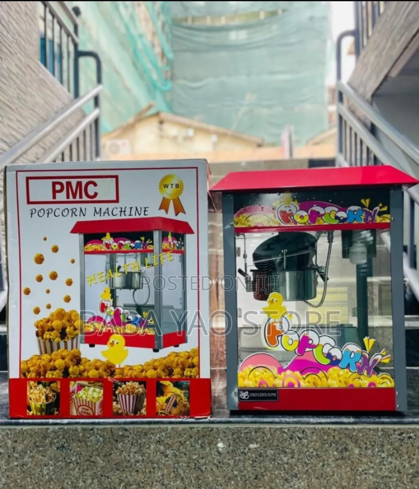 Automatic Corn Puffing Maker/Popcorn Maker/Built Lighting.