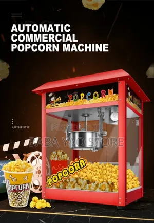 Automatic Corn Puffing Maker/Popcorn Maker/Built Lighting.