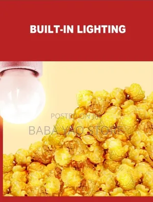 Automatic Corn Puffing Maker/Popcorn Maker/Built Lighting.