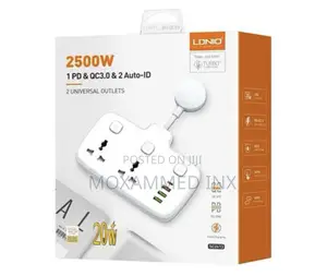Ldnio SC2413 Socket Extender 2500watts Max 2xmulti Universal
