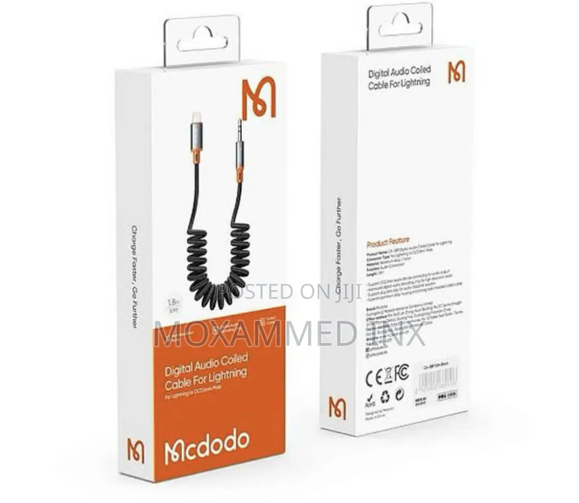 McDodo CA-0890 Coiled Digital Audio Cable for Lighting