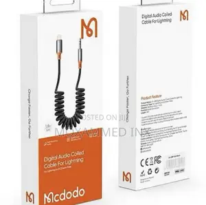 McDodo CA-0890 Coiled Digital Audio Cable for Lighting