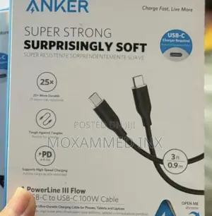 Anker 100W Usb C to Usb C Cable Super Strong