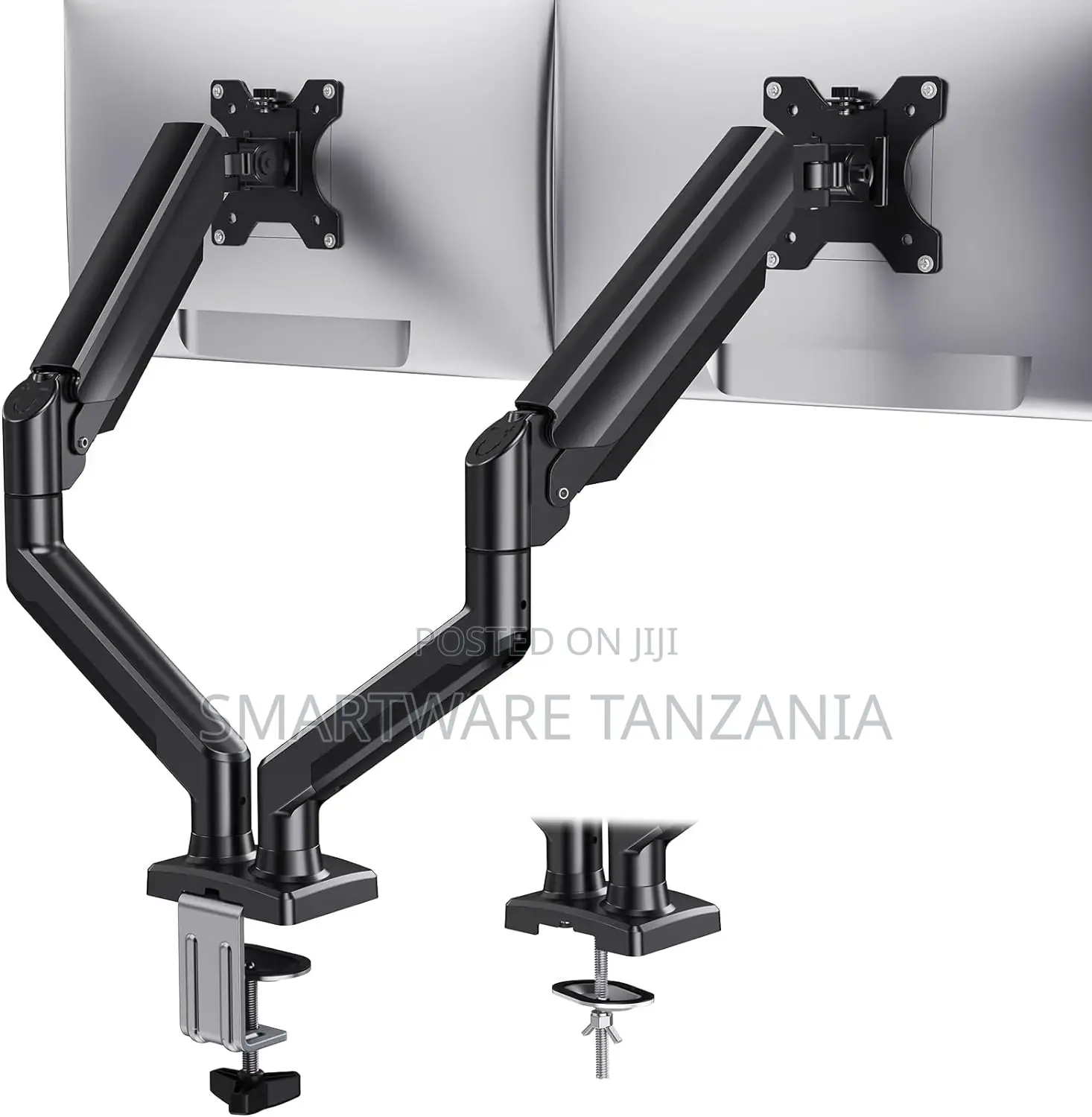 Adjustable Dual Monitor Mount for 2 Monitors Up to 27 Inches