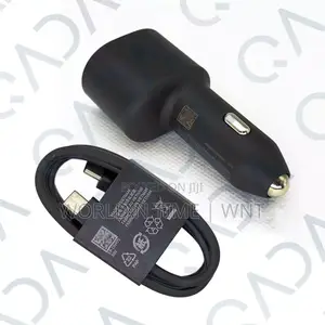 Samsung Car Charger Dual Port 45w USBC and 15w USBA.