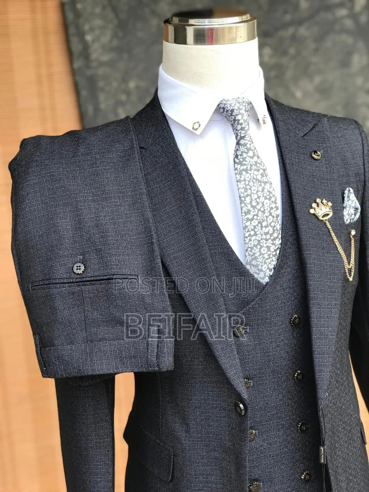 Suti Za Kiume | Men's Suits | Charcoal Grey