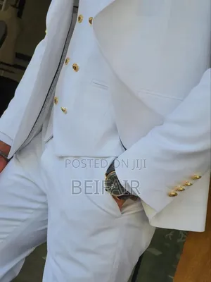 Suti Za Kiume | Men's Suits | Pure White Suit