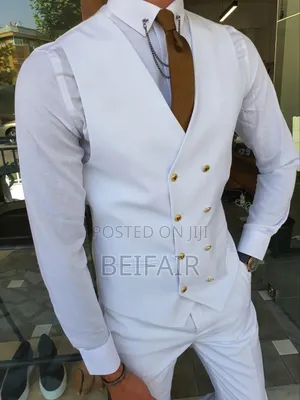 Suti Za Kiume | Men's Suits | Pure White Suit
