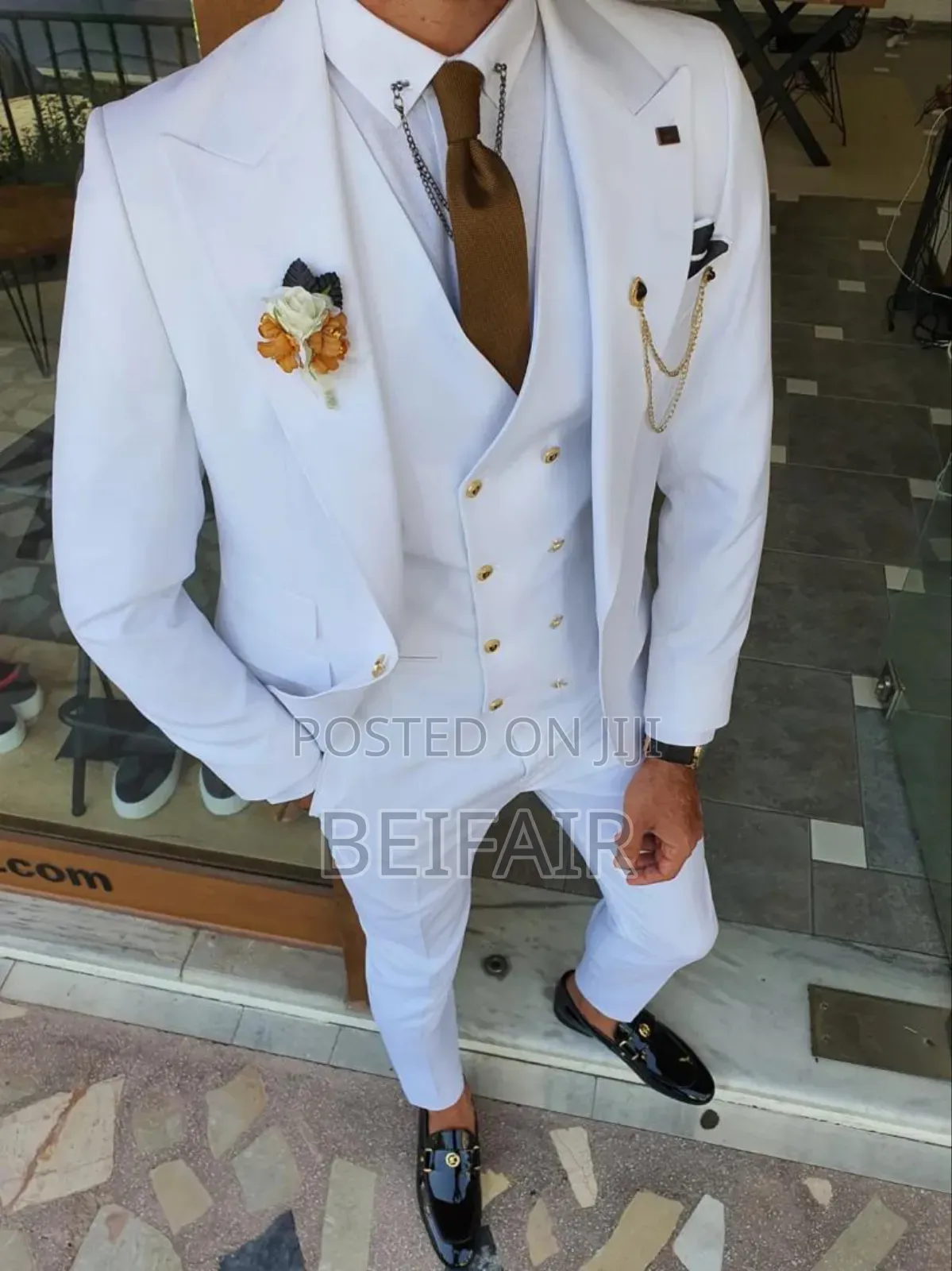 Suti Za Kiume | Men's Suits | Pure White Suit
