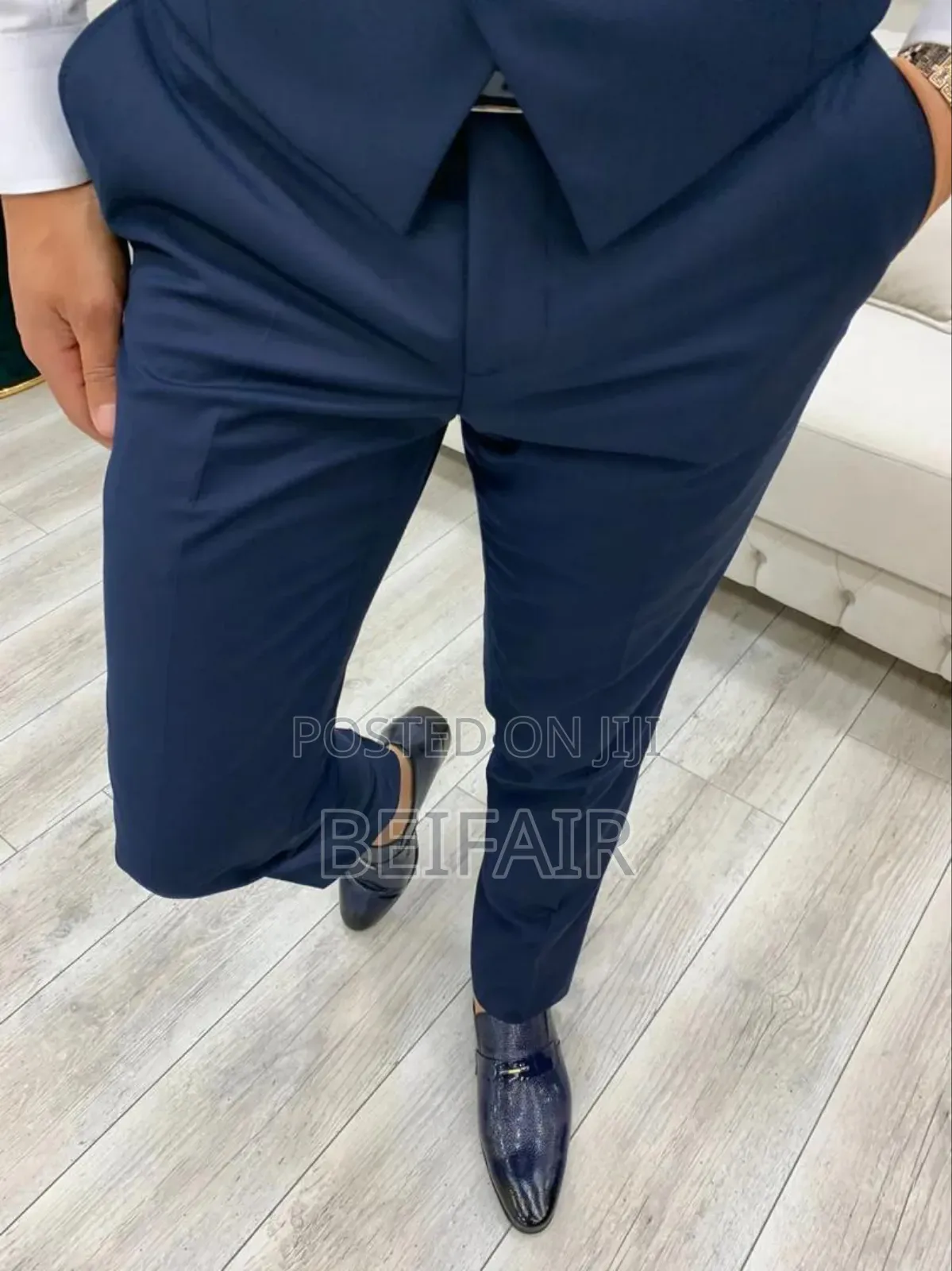Dark Blue Men's Suit | Suti Za Kiume