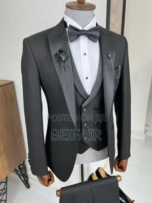 Taxedo Black Suit | Suti Za Kiume