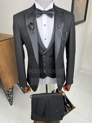 Taxedo Black Suit | Suti Za Kiume
