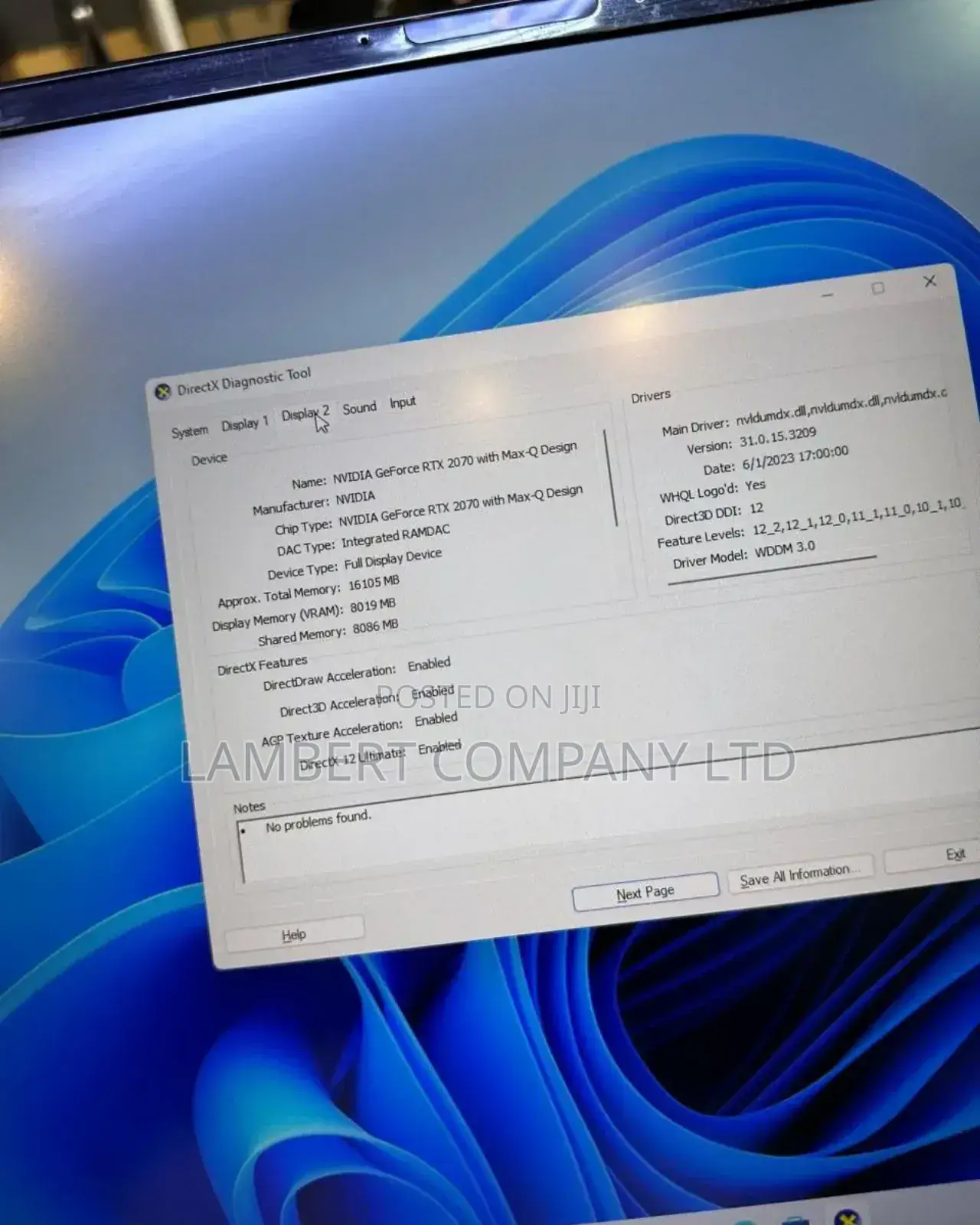New Laptop Dell Allienware M18 R1 16GB Intel Core I7 SSD 1T