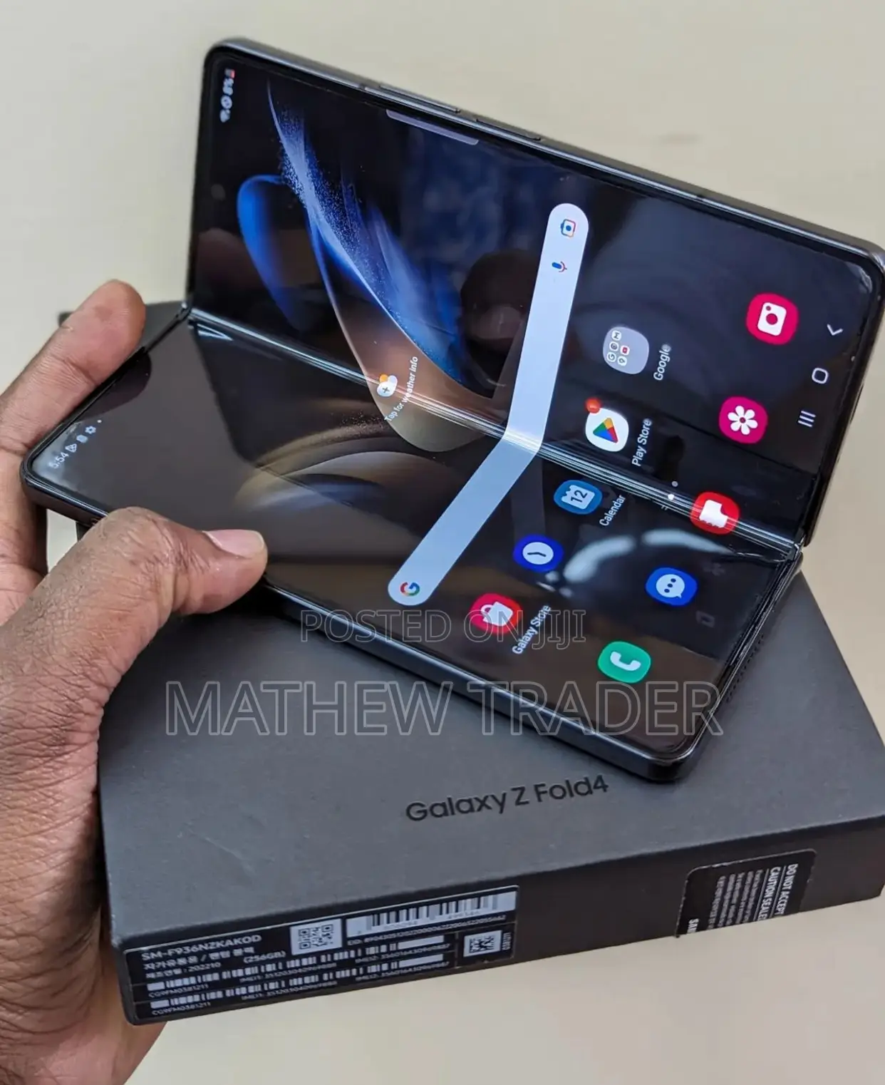 New Samsung Galaxy Z Fold4 256 GB Black