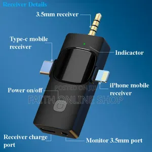 Wireless Mini Lavalier Microphone
