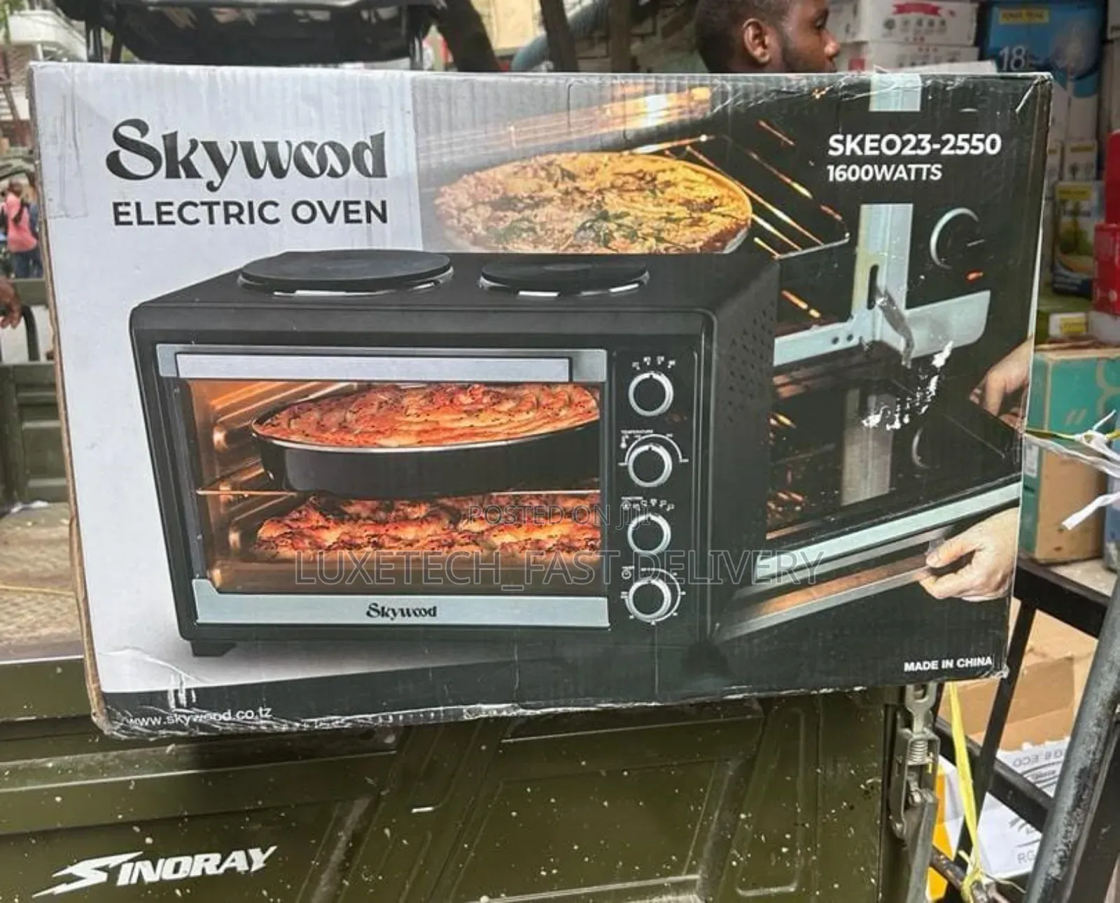 Skywood Electric Oven 50L With 2 Burners