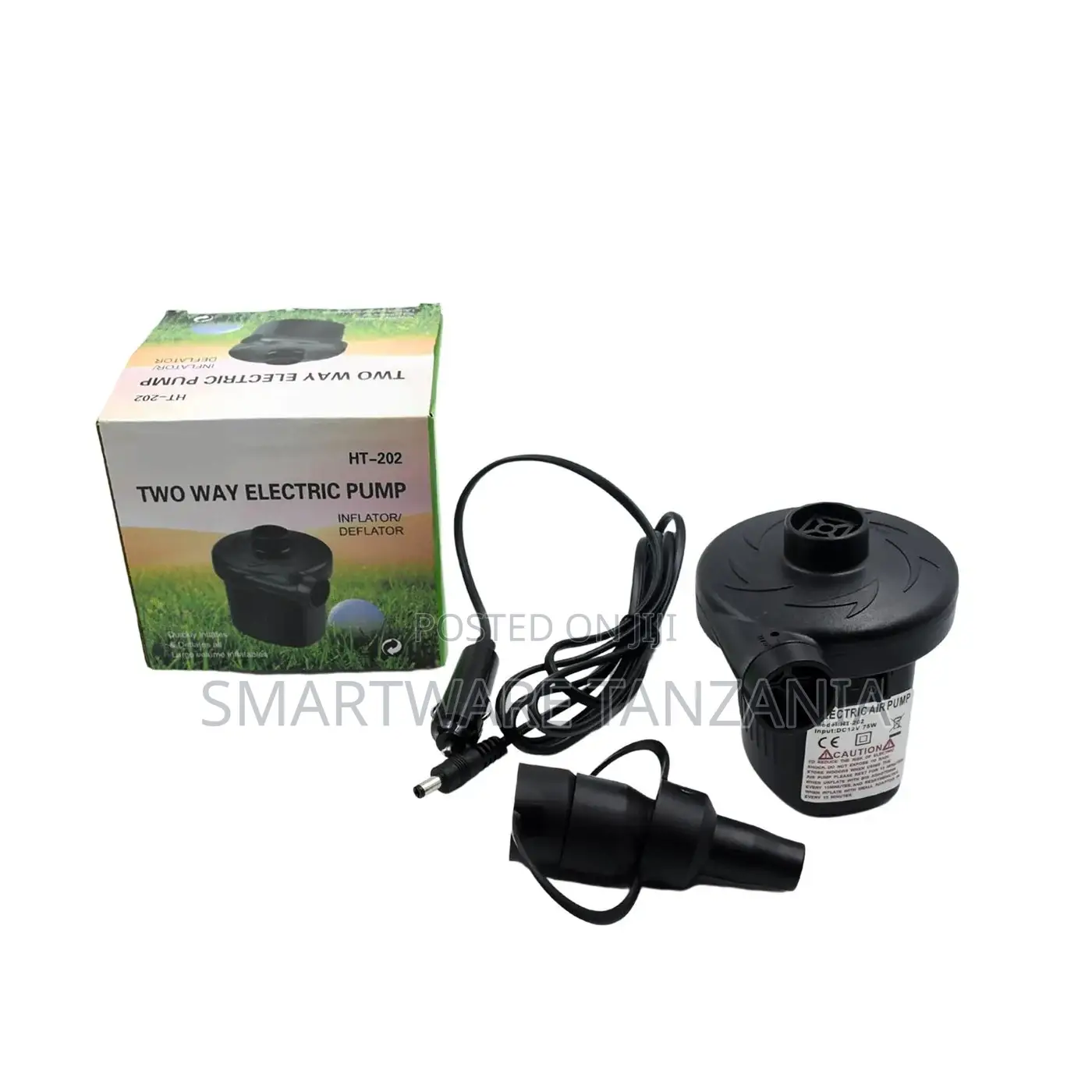 Electric Air Pump Adapter for Quickly Inflates/Deflates