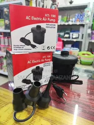 Electric Air Pump Inflator Deflator for Air Mattress, Pool