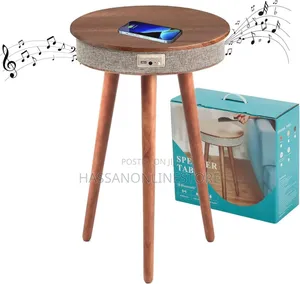 Sofa Side Table Bluetooth Speaker With Wireless Charging