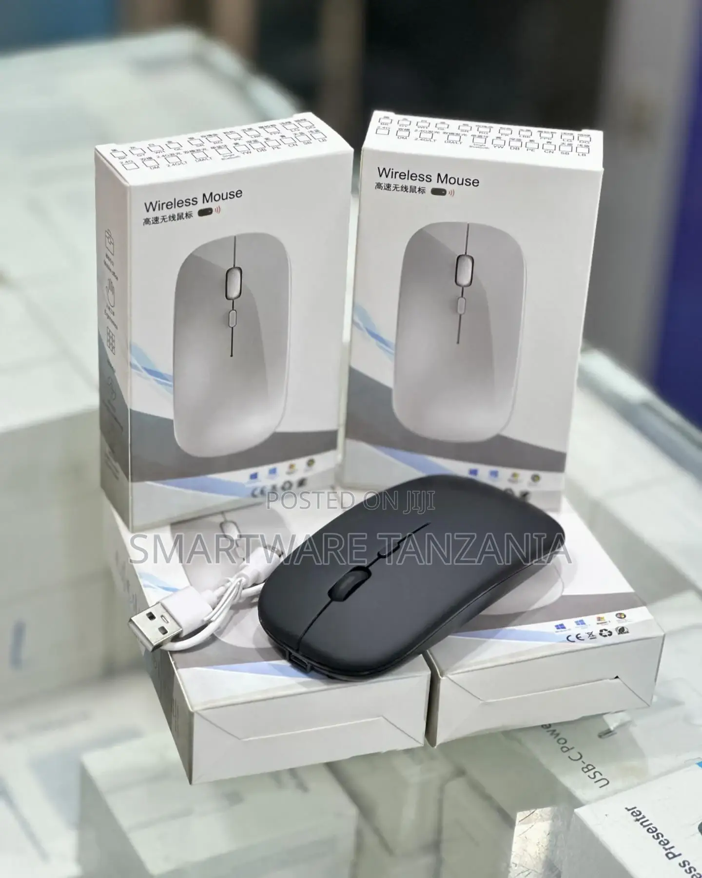 Mute Wireless Rechargeable Mouse For PC Computer Laptop