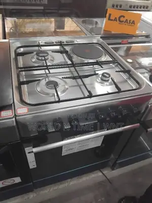 ARISTON 60x60cm Cooker 3gas Burners 1electric Plate A6MSH2F